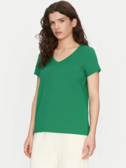 Pieces T-Shirt New Billy 17102921 Zielony Regular Fit