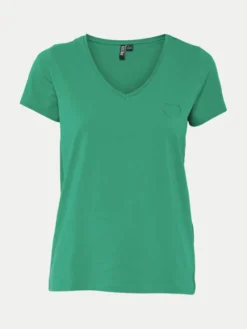 Pieces T-Shirt New Billy 17102921 Zielony Regular Fit