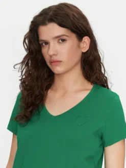 Pieces T-Shirt New Billy 17102921 Zielony Regular Fit