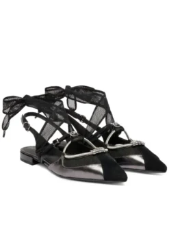 PINKO Baleriny SD0547 P003 Czarny
