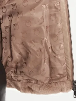 PINKO Bezrękawnik Deyn Gilet 105107 A2WN D01 Beżowy Regular Fit