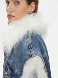 PINKO Bezrękawnik Uragano 102181 A0ZR Niebieski Regular Fit