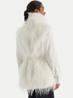 PINKO Futro 106044 A2ZO Z14 Biały Regular Fit