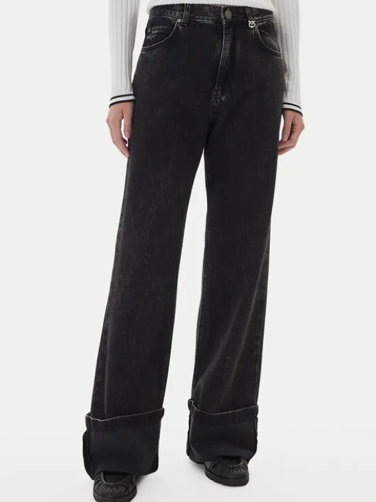 PINKO Jeansy Wanda 105541 A2RR Czarny Regular Fit