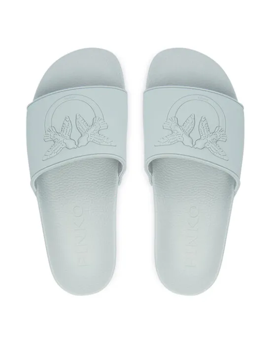PINKO Klapki SS0093 E027 E72 Niebieski jasny
