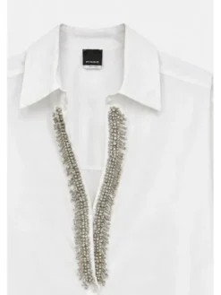PINKO Koszula Capirai Camicia Biały Loose Fit