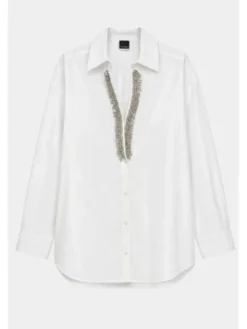 PINKO Koszula Capirai Camicia Biały Loose Fit