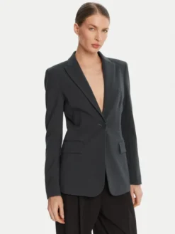 PINKO Marynarka 104903 A24C Zielony Regular Fit