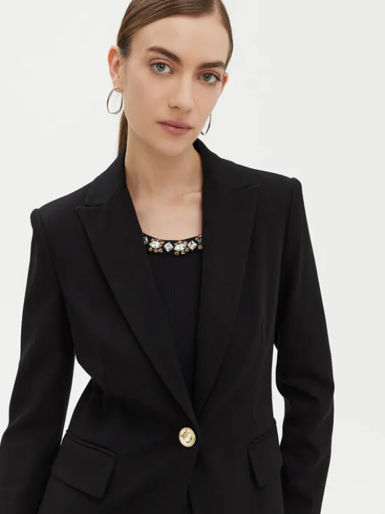 PINKO Marynarka Signum 100254 Czarny Regular Fit