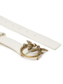 PINKO Pasek Damski Love Berry H3 Belt PE 23 PLT01 100125 A0R6 Biały