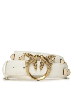 PINKO Pasek Damski Love Berry H3 Belt PE 23 PLT01 100125 A0R6 Biały
