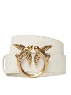 PINKO Pasek Damski Love Berry H4 Belt PE 23 PLT01 100120 A0F1 Biały