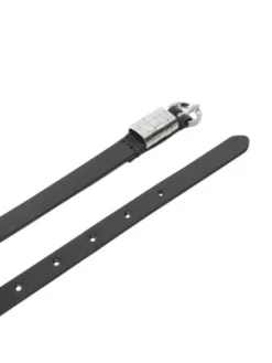 PINKO Pasek SADDLE BELT H1,2.LOW VITELLO L Czarny