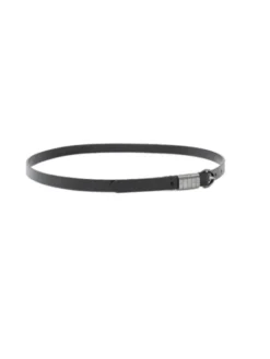 PINKO Pasek SADDLE BELT H1,2.LOW VITELLO L Czarny