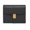 PINKO Portfel SADDLE WALLET VITELLO MORBIDO Czarny