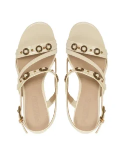 PINKO Sandały Vanda 01 SD0511 E037 Écru