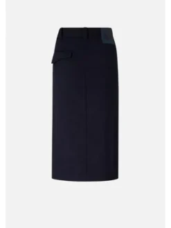 PINKO Spódnica midi Marzemino Gonna Granatowy Straight Fit