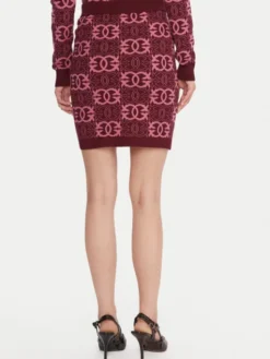 PINKO Spódnica mini Bang Bang 106040 A2YD Bordowy Slim Fit