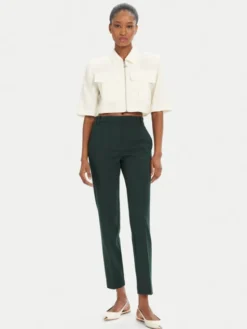 PINKO Spodnie materiałowe Bello 100155 A24D Zielony Regular Fit