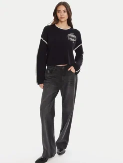 PINKO Sweter Alicudi 105397 A2PK Granatowy Regular Fit