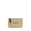 PINKO Torebka Beige Polypropylene Clutch Beżowy