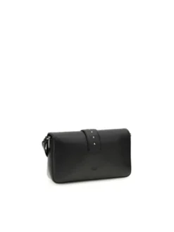 PINKO Torebka Black Leather Shoulder Czarny