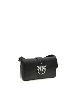 PINKO Torebka Black Leather Shoulder Czarny