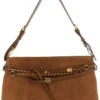 PINKO Torebka Brown Cowhide Shoulder Brązowy