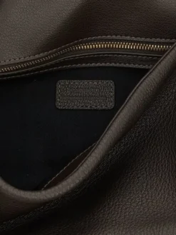 PINKO Torebka Brown Lamb Leather Shoulder Brązowy