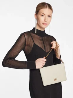 PINKO Torebka Flat Classic PE 23 PCPL 100455 A0F1 Écru