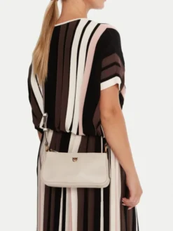 PINKO Torebka Half Moon Baguette Mini AI 25-26 PLTT 105069 A0QO Kremowy