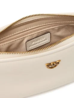 PINKO Torebka Half Moon Baguette Mini AI 25-26 PLTT 105069 A0QO Kremowy