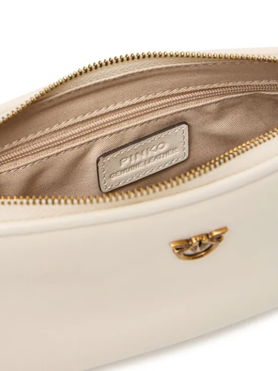 PINKO Torebka Half Moon Baguette Mini AI 25-26 PLTT 105069 A0QO Kremowy