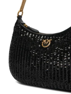 PINKO Torebka Half Moon Mini AI 25-26 PLTT 105916 A2WC Czarny