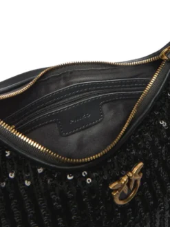 PINKO Torebka Half Moon Mini AI 25-26 PLTT 105916 A2WC Czarny