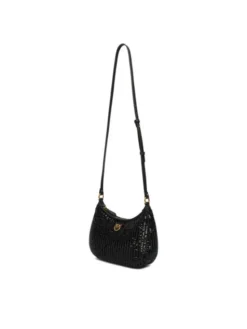 PINKO Torebka Half Moon Mini AI 25-26 PLTT 105916 A2WC Czarny