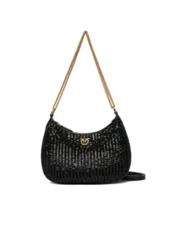 PINKO Torebka Half Moon Mini AI 25-26 PLTT 105916 A2WC Czarny