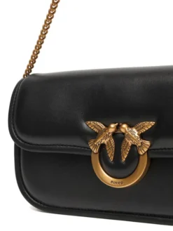 PINKO Torebka Love Box Baguette Al 25-26 PLTT 105083 A26L Czarny