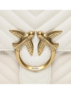 PINKO Torebka Love One Classic 100941 A0GK Biały