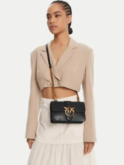 PINKO Torebka Love One Mini ST.CL Al 25-26 PLTT 105856 A0F1 Czarny