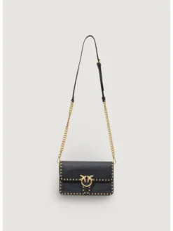 PINKO Torebka LOVE ONE SLOUCHY CL STUDS SMAL Czarny