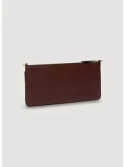 PINKO Torebka NEW HORIZONTAL FLAT VITELLO SE Bordowy