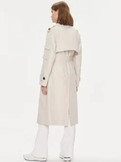 PINKO Trencz Titano 103087 A1MC Beżowy Regular Fit