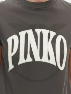 PINKO T-Shirt 101752 A2CT I63 Szary Regular Fit