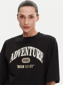 PINKO T-Shirt Niamey 104604 A2CS Czarny Regular Fit
