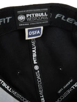 PITBULL Czapka z daszkiem Czapka Snapback 3D Metal Logo uniwersalny Czarny