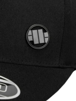 PITBULL Czapka z daszkiem Czapka Snapback 3D Metal Logo uniwersalny Czarny