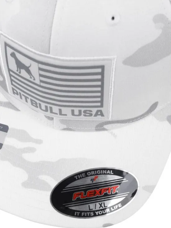 PITBULL Czapka z daszkiem Czapka Full Cap PITBULL USA S/M Biały