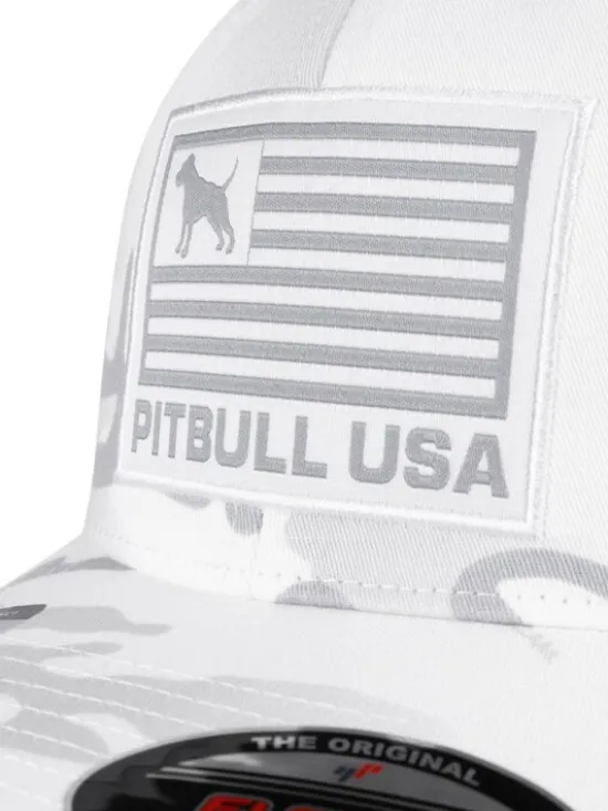 PITBULL Czapka z daszkiem Czapka Full Cap PITBULL USA S/M Biały