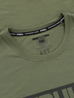 PITBULL Koszulka techniczna Casual Sport HILLTOP Zielony Regular Fit